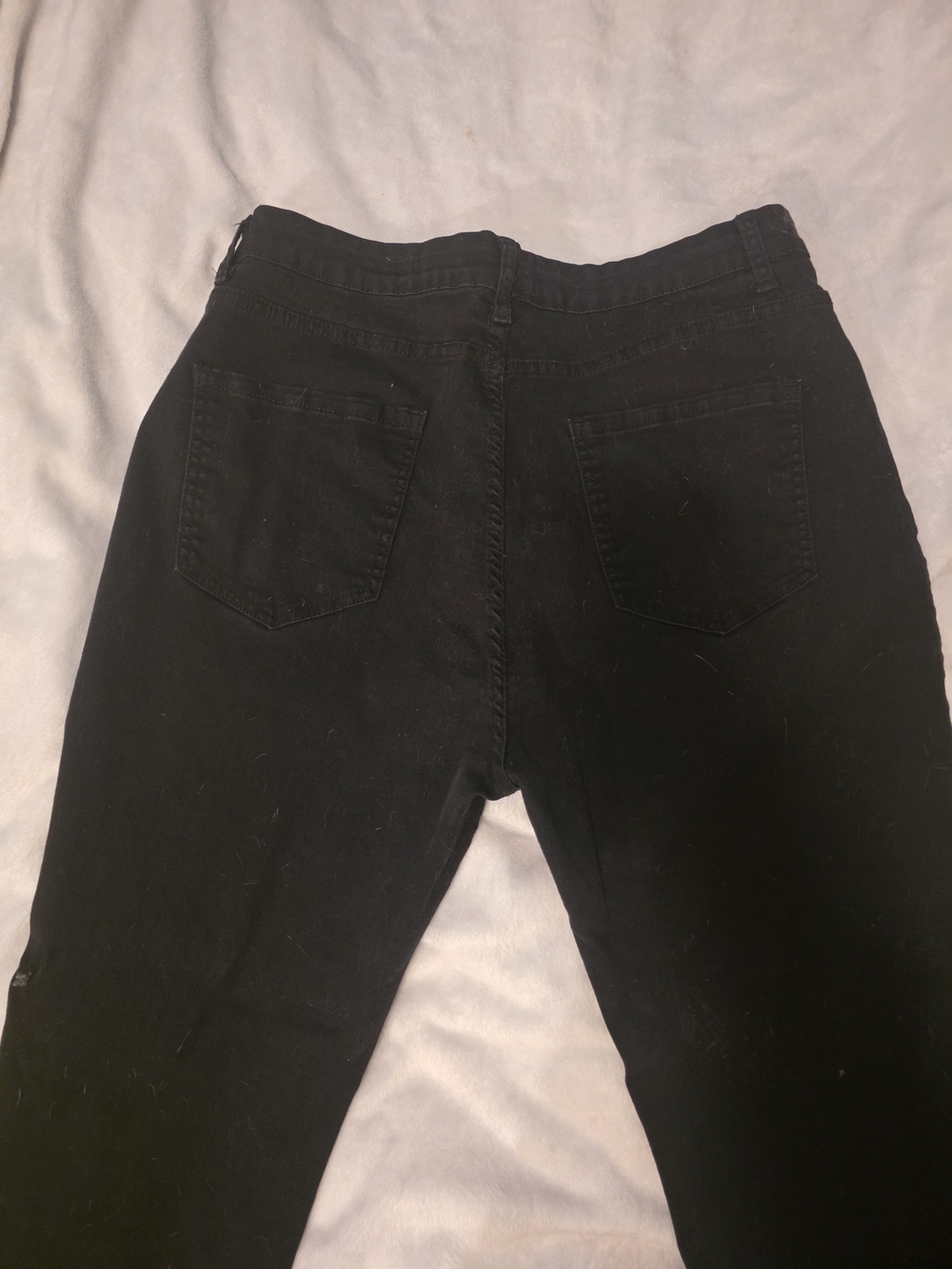 Black High-Rise Denim Jeans